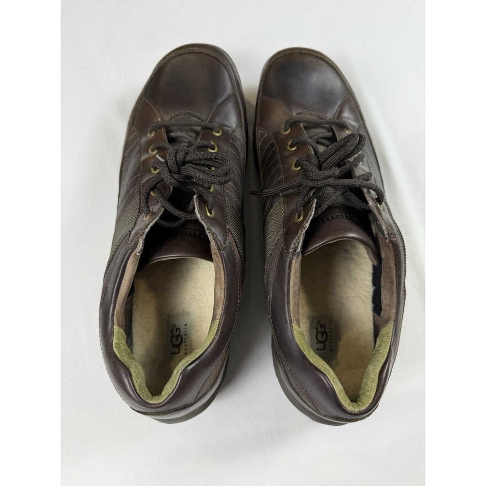 Dunham Waterproof Men's Leather Shoes Brown Lace Up Sz 15 Comfort UGG Insole - Picture 7 of 14